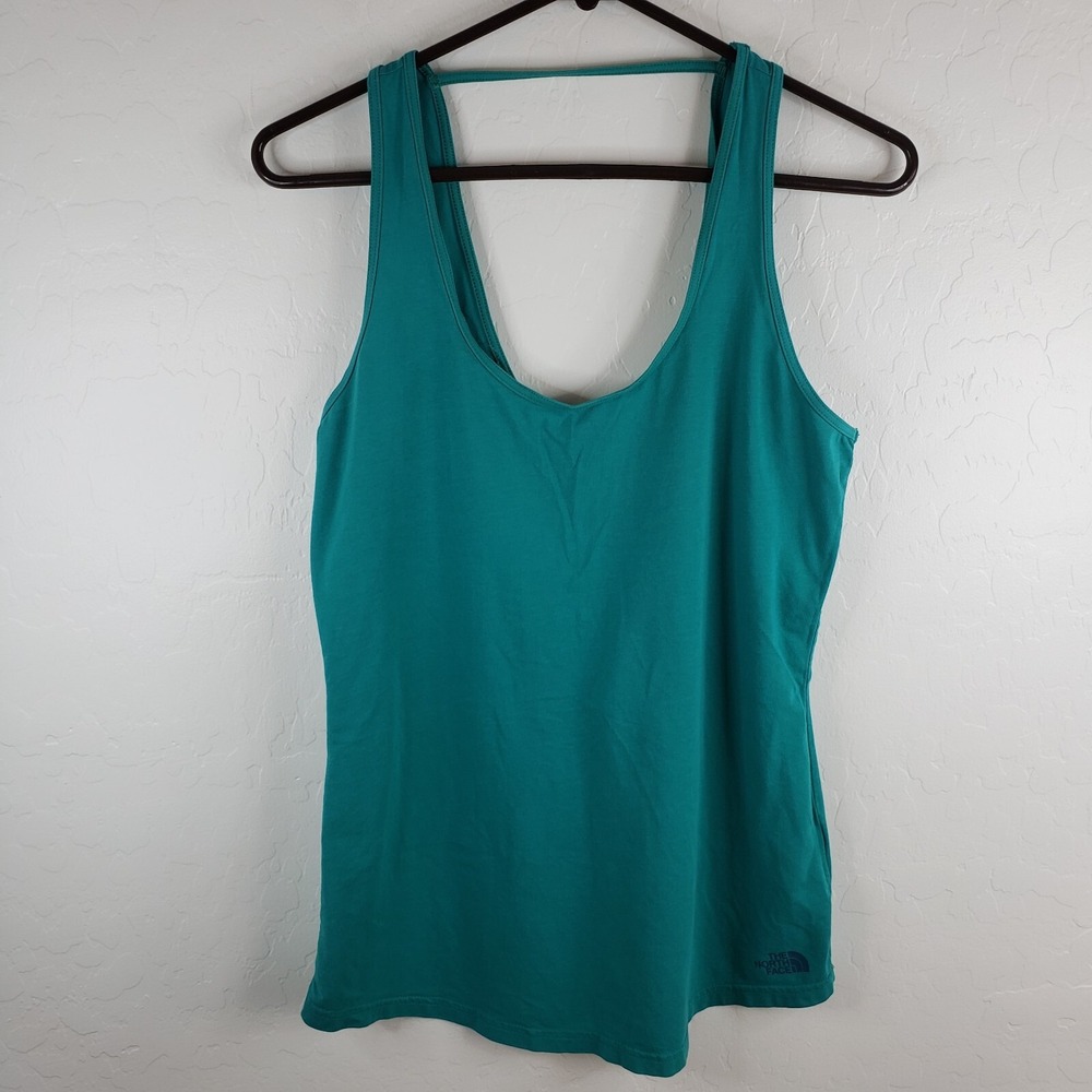 The North Face Tank Top Women's Medium Green Sleeveless Pullover Knit Top - Picture 2 of 10